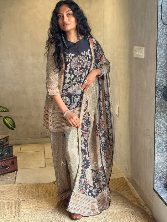 Rina Traditional Printed Kurta Palazzo Set with Dupatta